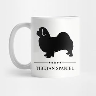 Tibetan Spaniel Black Silhouette Mug